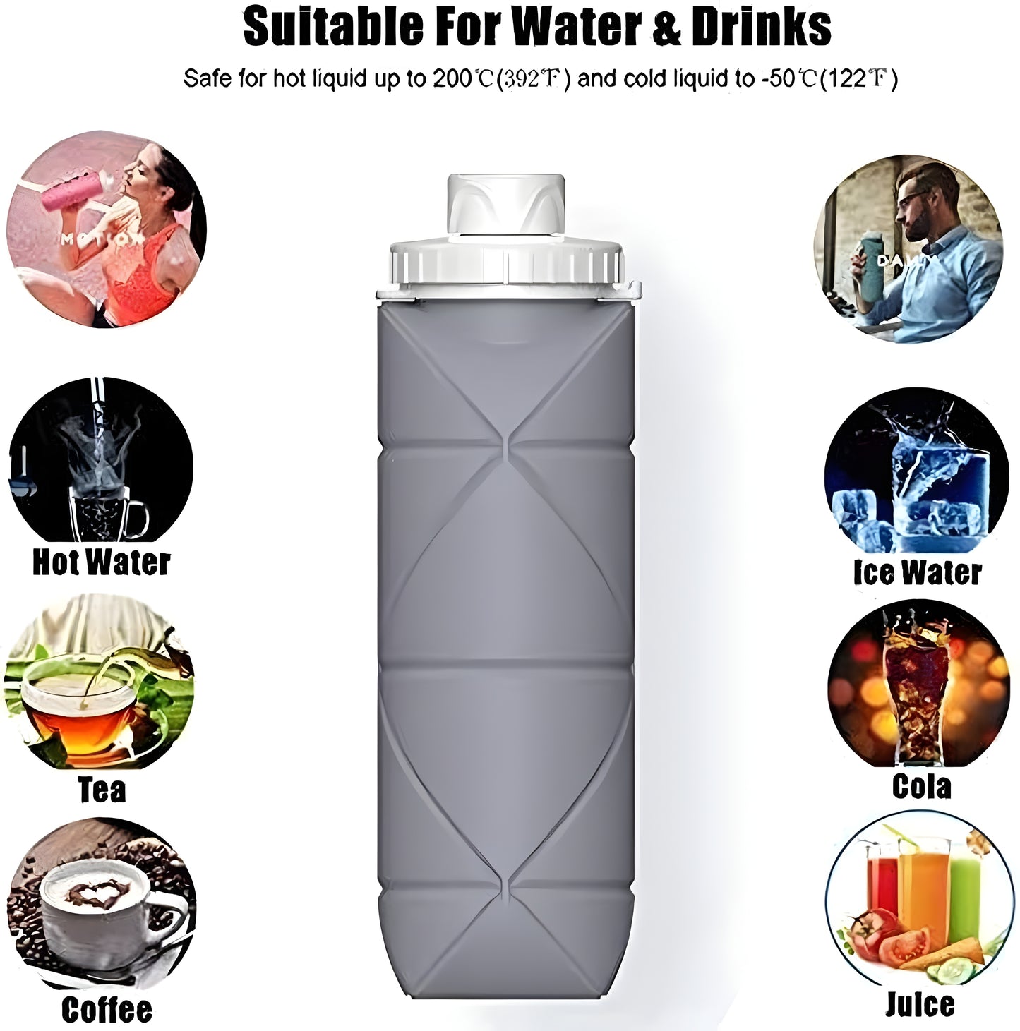 Collapsible Sports Water Bottles