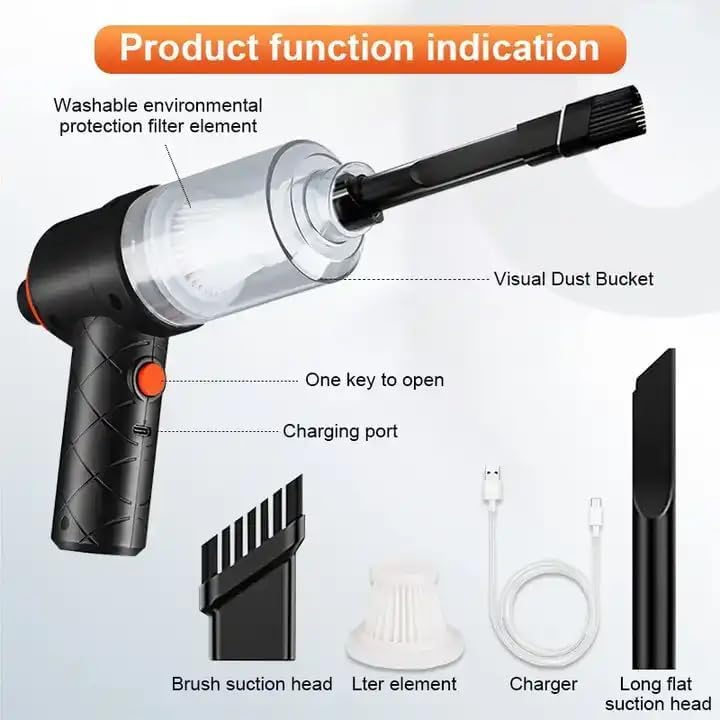 3 in 1 Car Vacuum Cleaner